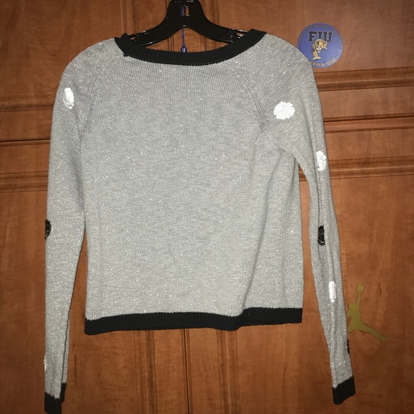 Justice Girls Polka Dot Sequin Knit Sweater - Picture 5 of 7